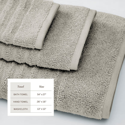 Luxury Combed Cotton Bath Towel Set - Karina Collection