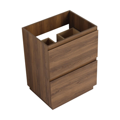 Modern Freestanding Bathroom Vanity Cabinet With Double Drawer