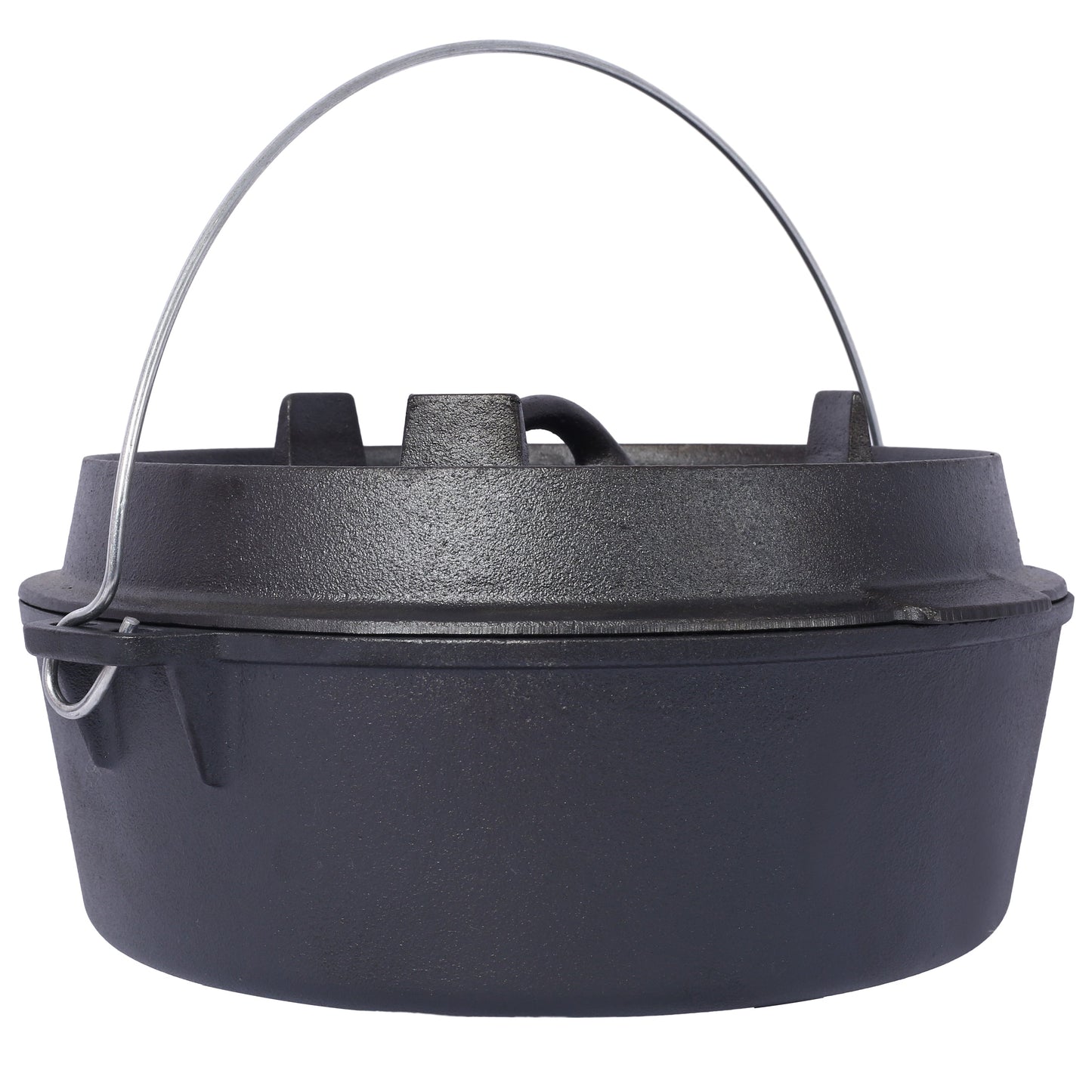 Pre-Seasoned Cast Iron Dutch Oven with Skillet Lid, 6 Quart