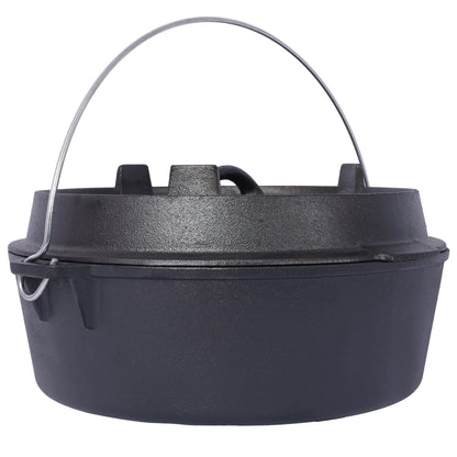 Pre-Seasoned Cast Iron Dutch Oven with Skillet Lid, 6 Quart