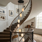 Egg-Shaped Alabaster Chandelier