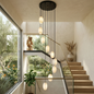 Egg-Shaped Alabaster Chandelier
