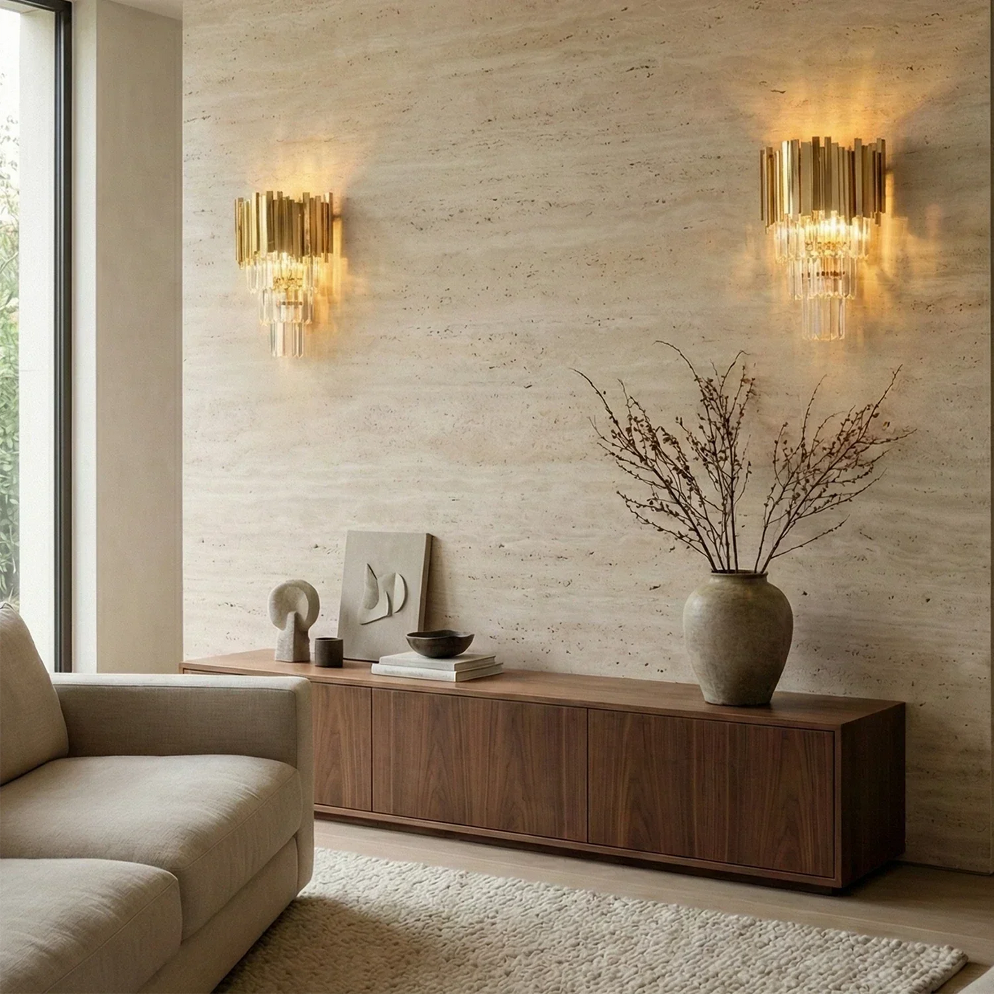 Empire Crystal Wall Lamp