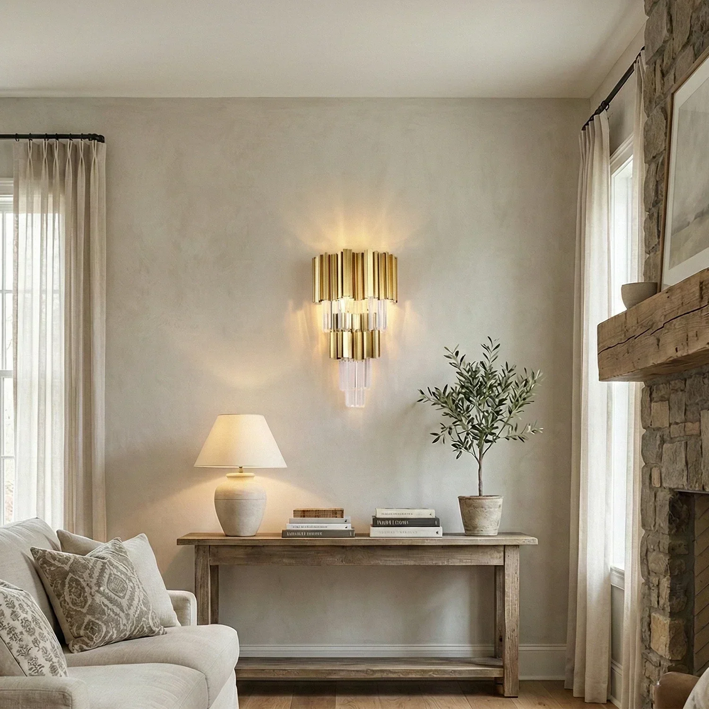 Empire Crystal Wall Lamp