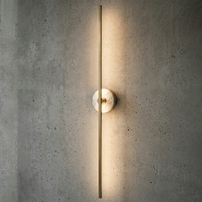 Essential Alabaster Brass Wall Sconce