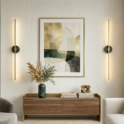 Essential Alabaster Brass Wall Sconce