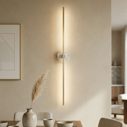 Essential Alabaster Brass Wall Sconce