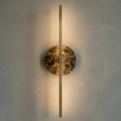 Essential Alabaster Brass Wall Sconce