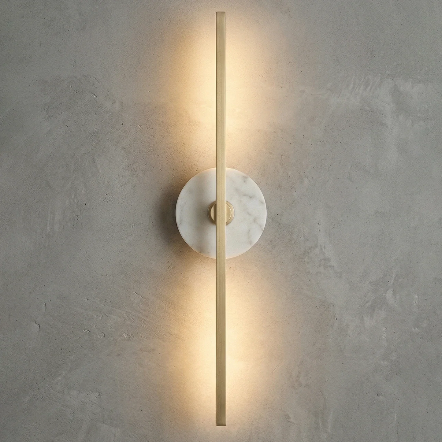 Essential Alabaster Brass Wall Sconce