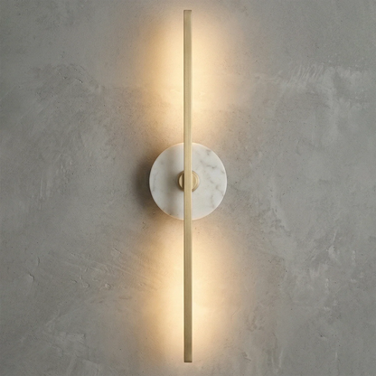 Essential Alabaster Brass Wall Sconce