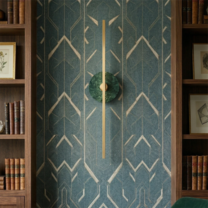 Essential Alabaster Brass Wall Sconce