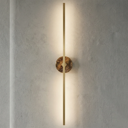Essential Alabaster Brass Wall Sconce