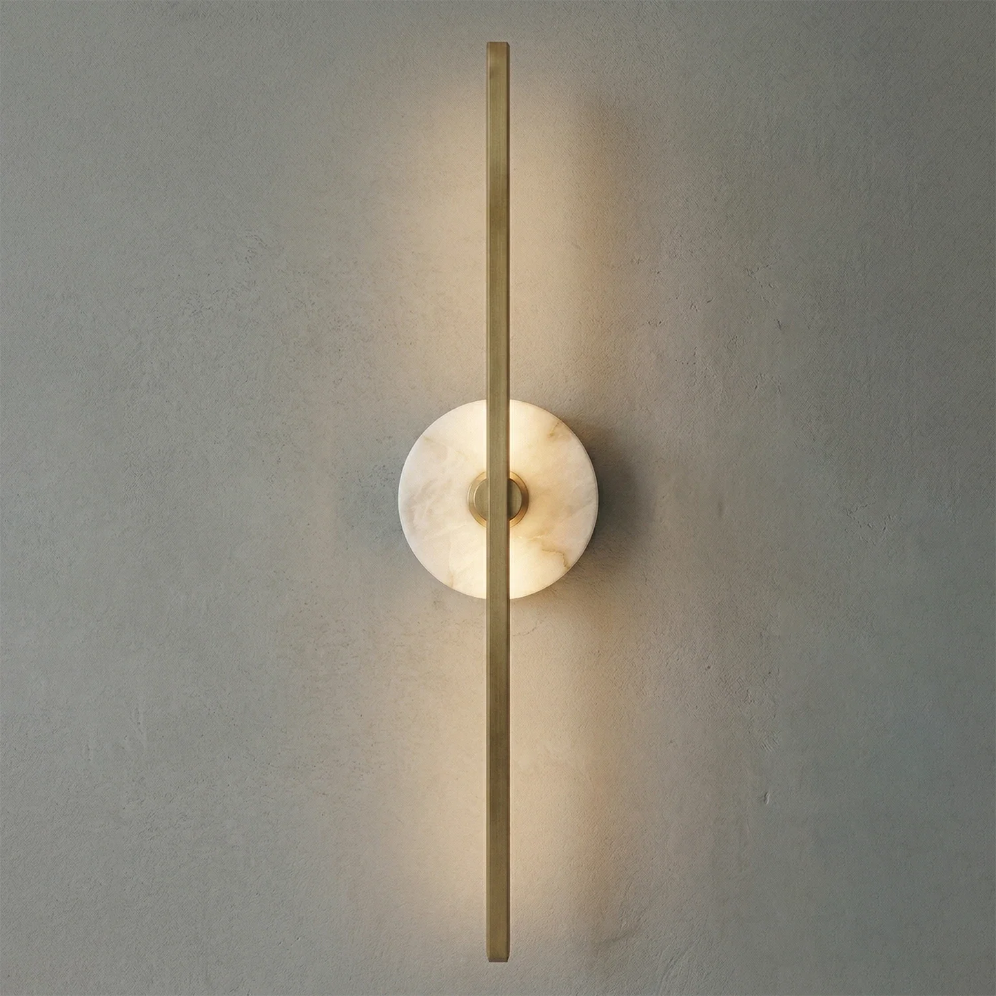 Essential Alabaster Brass Wall Sconce