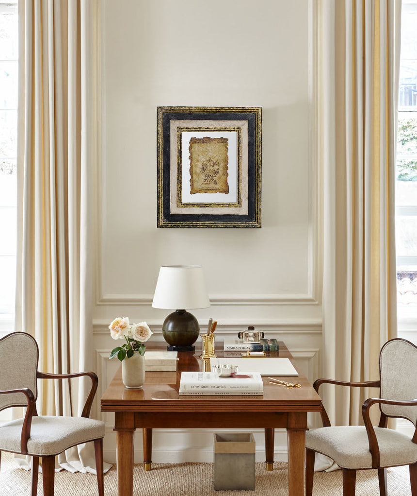 Lucian Framed Antiqued Sculpture Print - 2 Piece