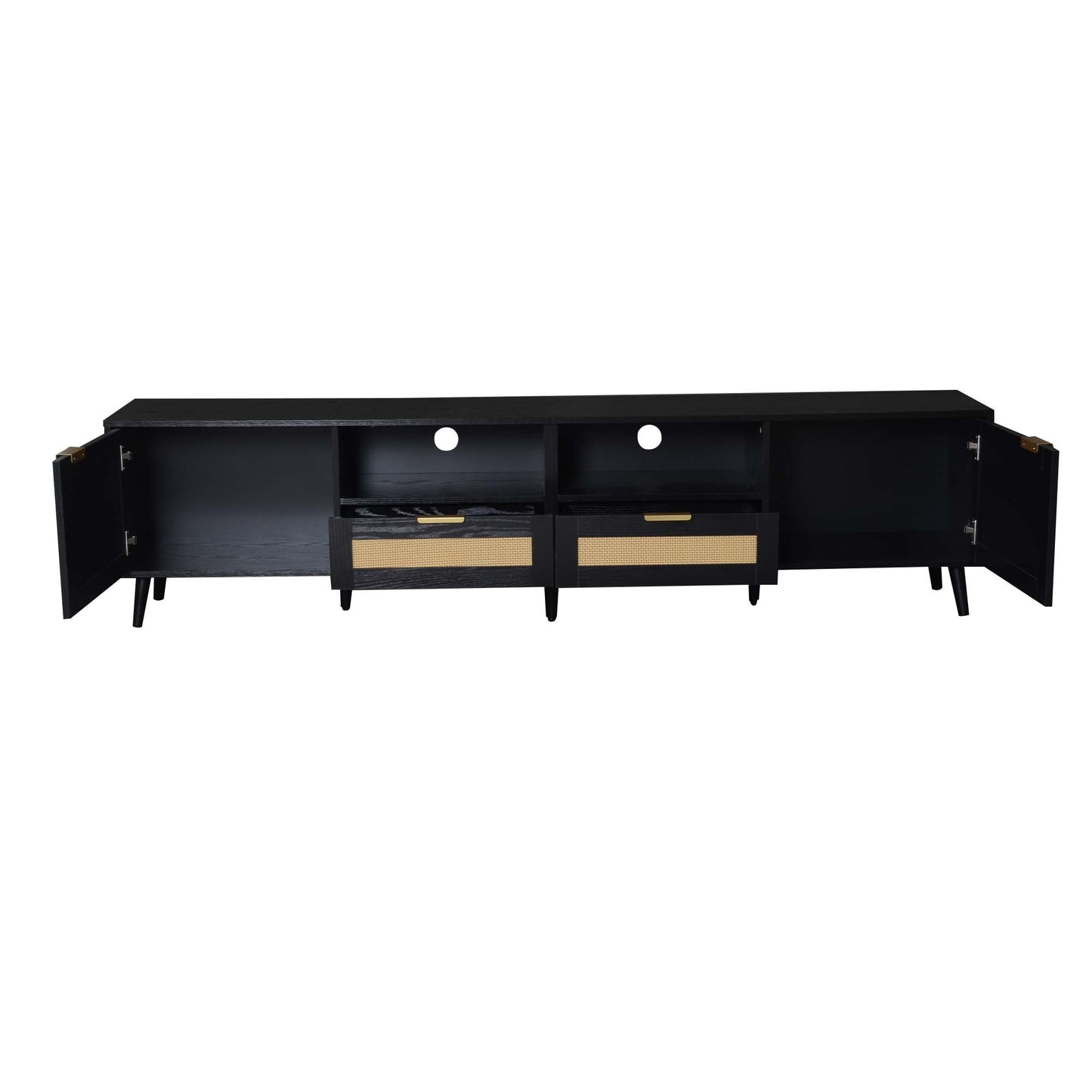 Rattan TV Stand for TVs up to 85''