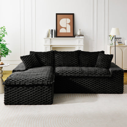 Modular Sofa, Convertible Twin Seat With Chaise Lounge