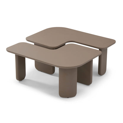 L-Shape Coffee Table For Living Room