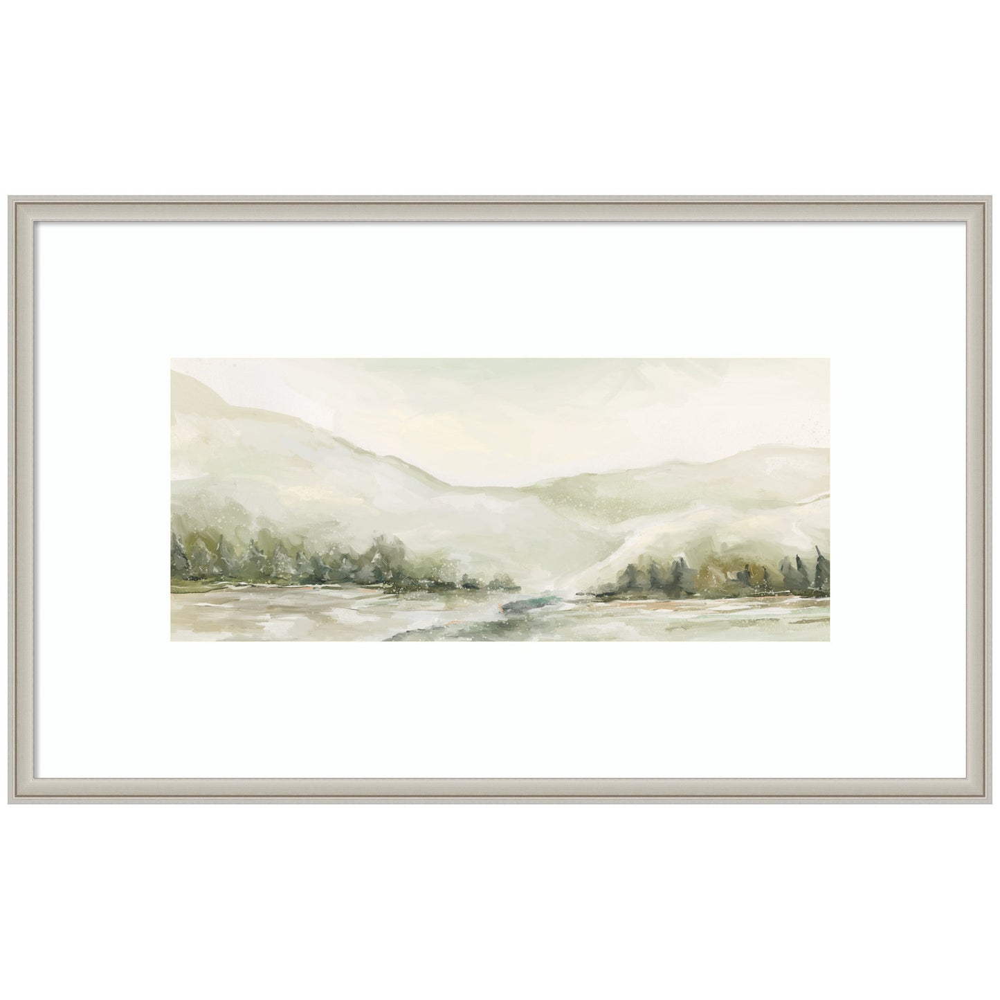 AQ Winter Landscape No. 6 by Annie Quigley Framed Wall Art Print