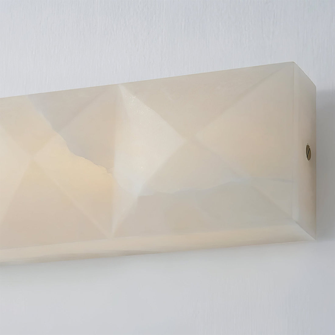 Faceted Alabaster Wall Sconce
