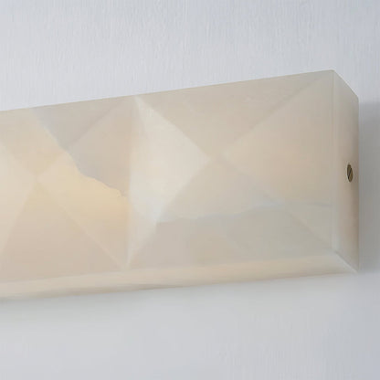 Faceted Alabaster Wall Sconce
