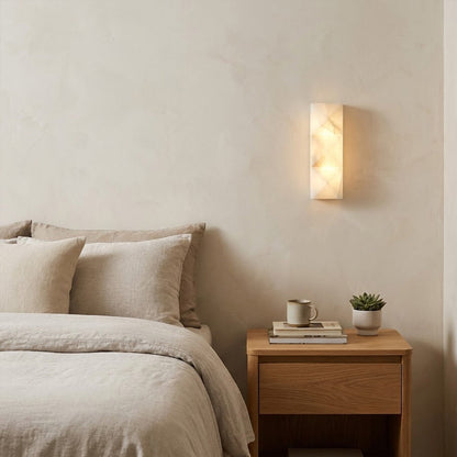 Faceted Alabaster Wall Sconce