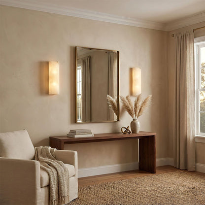 Faceted Alabaster Wall Sconce