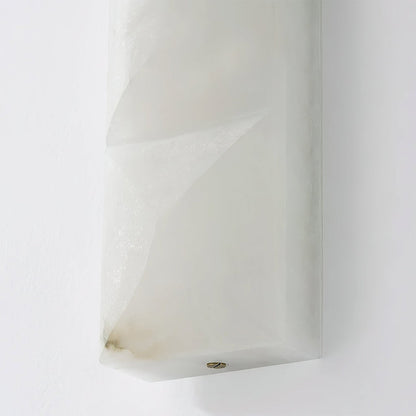 Faceted Alabaster Wall Sconce