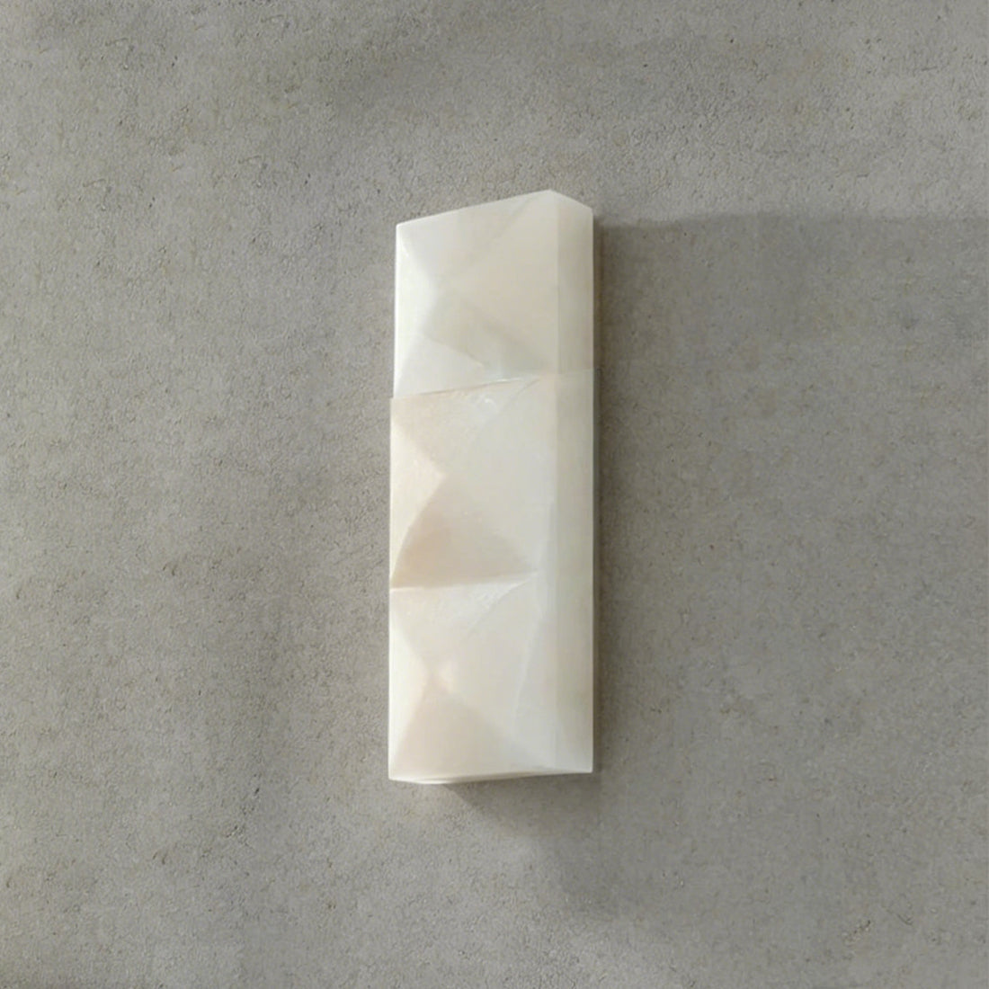 Faceted Alabaster Wall Sconce