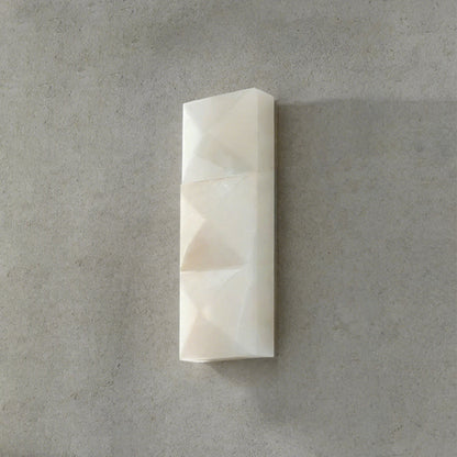 Faceted Alabaster Wall Sconce