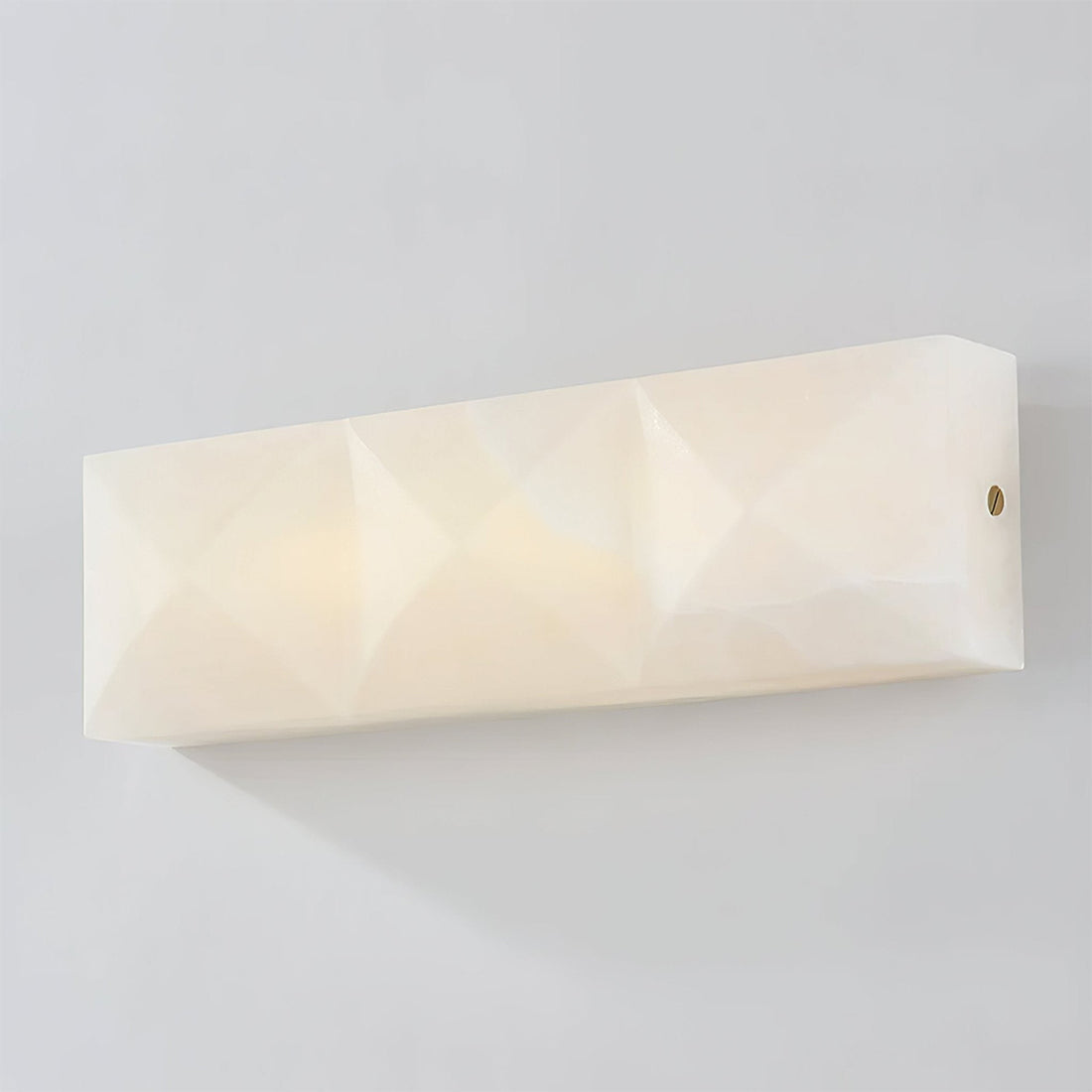 Faceted Alabaster Wall Sconce