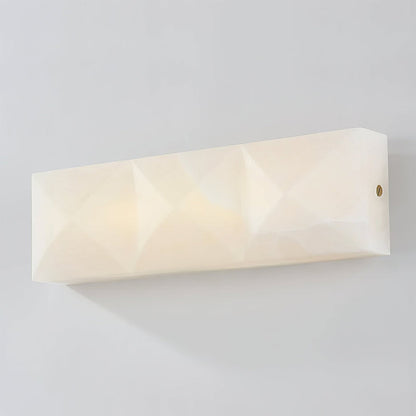 Faceted Alabaster Wall Sconce