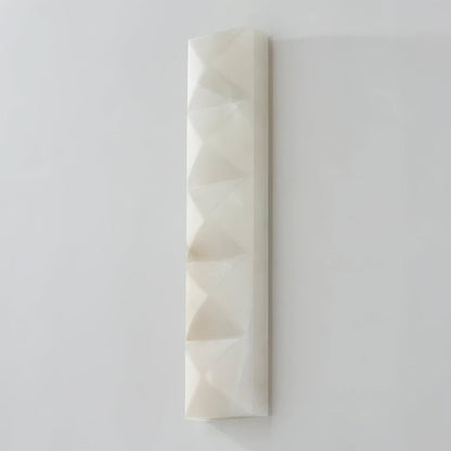 Faceted Alabaster Wall Sconce