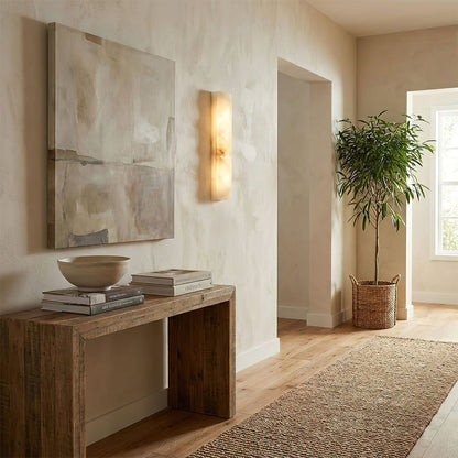 Faceted Alabaster Wall Sconce