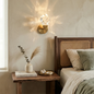 Faceted Crystal Masonry Wall Sconce