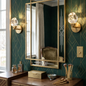 Faceted Crystal Masonry Wall Sconce