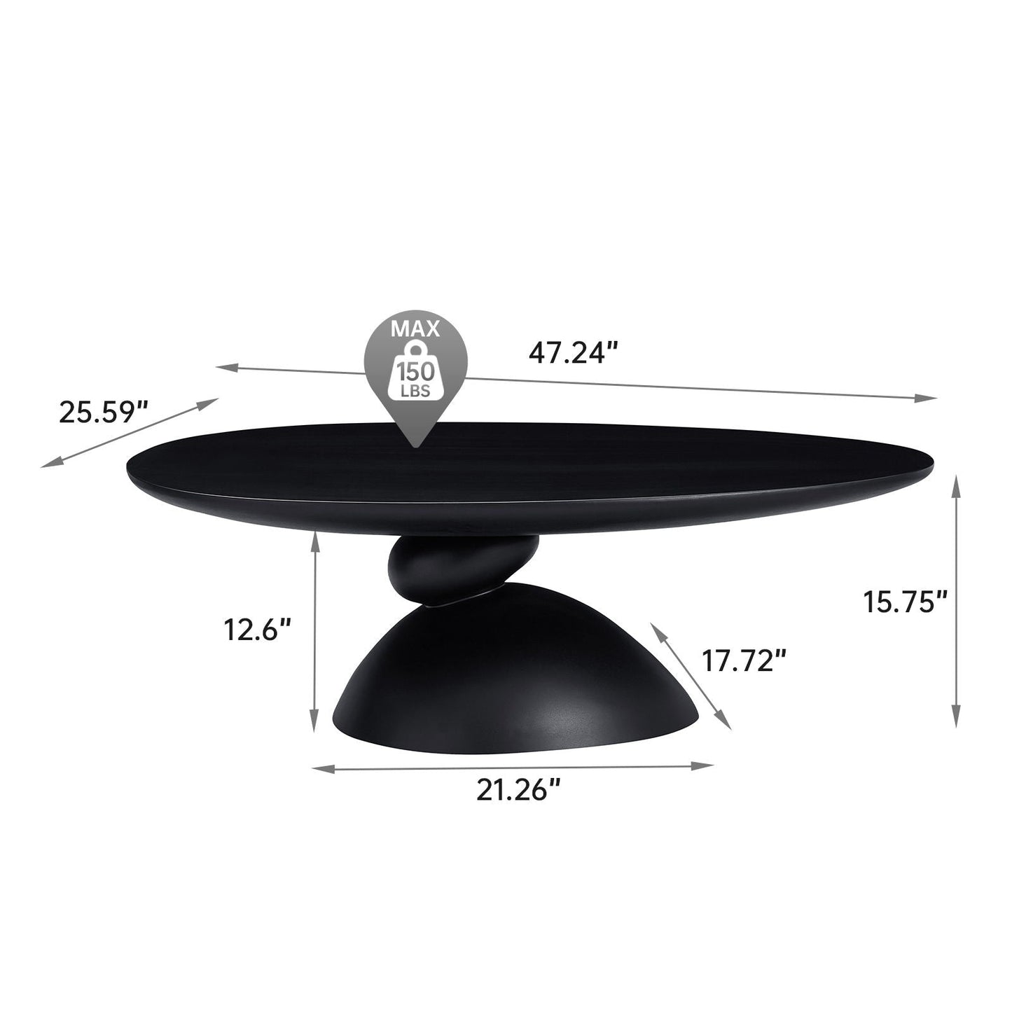 Lucky Stone Shaped Table