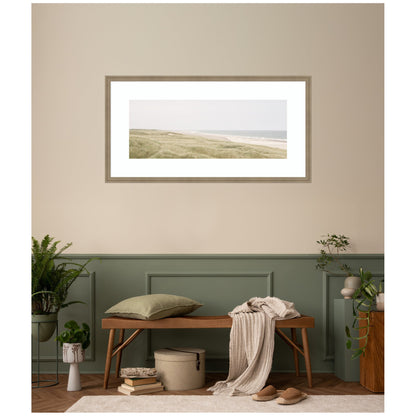 Peaceful and Serene Coastal Landscape by The Creative Bunch Studio Framed Wall Art Print