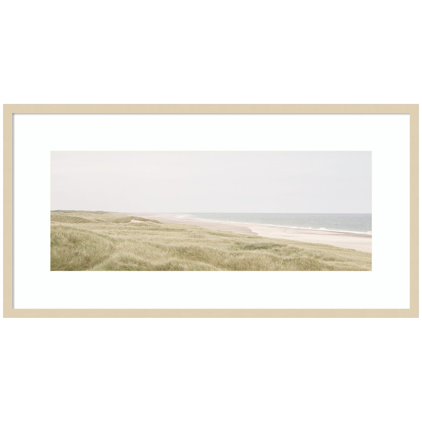 Peaceful and Serene Coastal Landscape by The Creative Bunch Studio Framed Wall Art Print