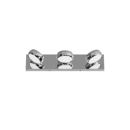 Modern Chrome LED Vanity Light Bar | 3/4/5/6-Light Bathroom Fixture over Mirror for Makeup & Daily Use