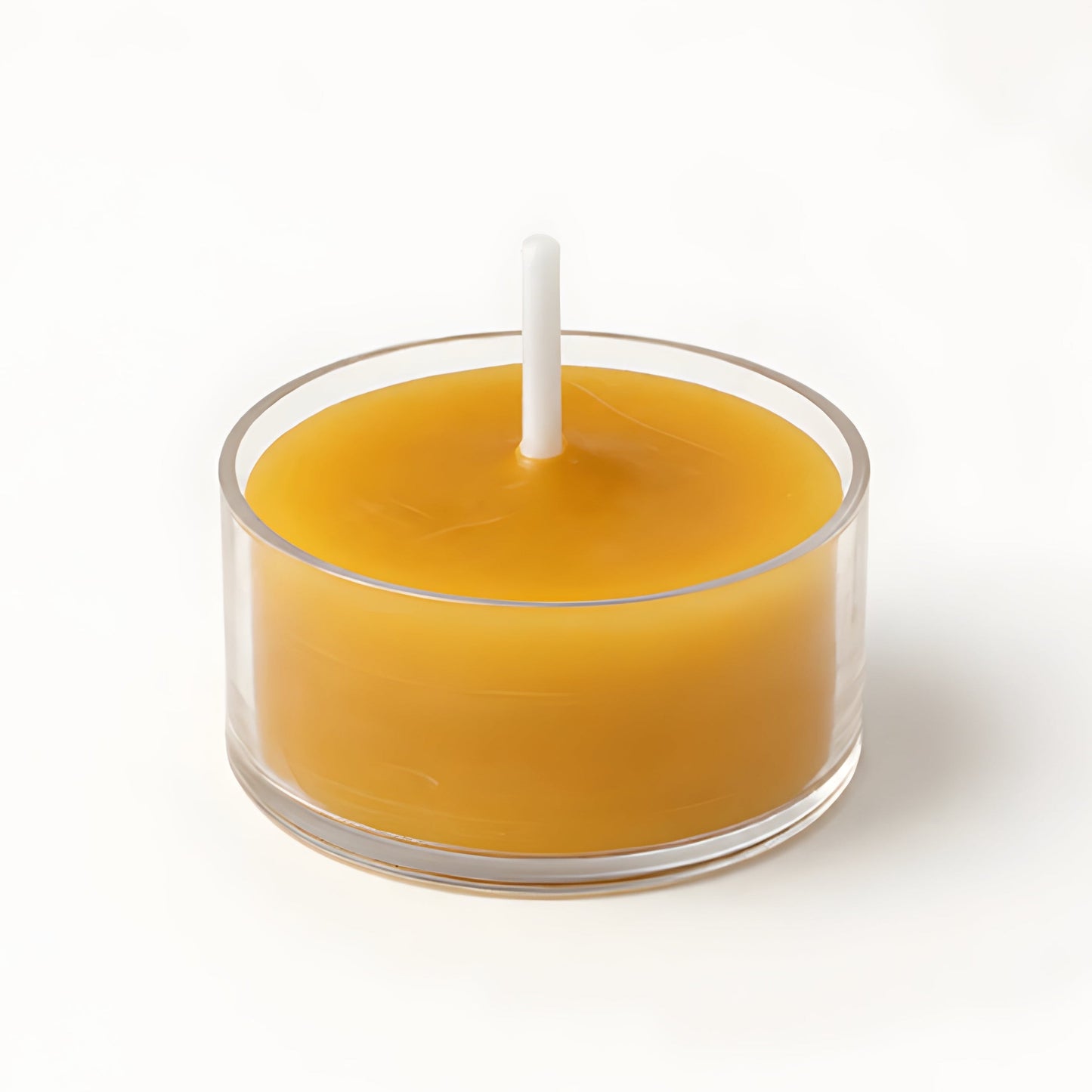 Clear Cupped Tealight Beeswax Candles BULK