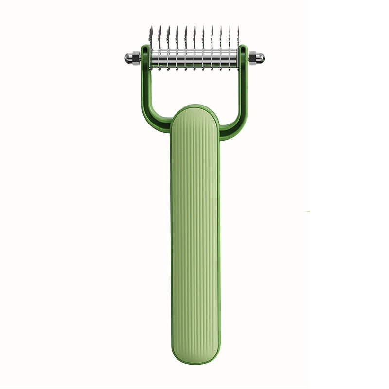 2026 New Double-Sided Dematting Comb For Dogs & Cats, Pet Grooming Tool For Long Haired Thick Double Coat Pets, Undercoat Rake Deshedding Brush For Tangles Matted Shedding Fur
