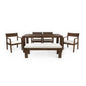 Outdoor Dining Set Rectangular Table With Umbrella Hole
