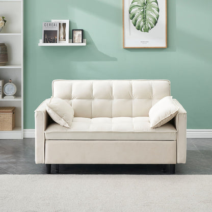 Sofa Bed With Pockets, 3 In 1 Convertible For Living Room