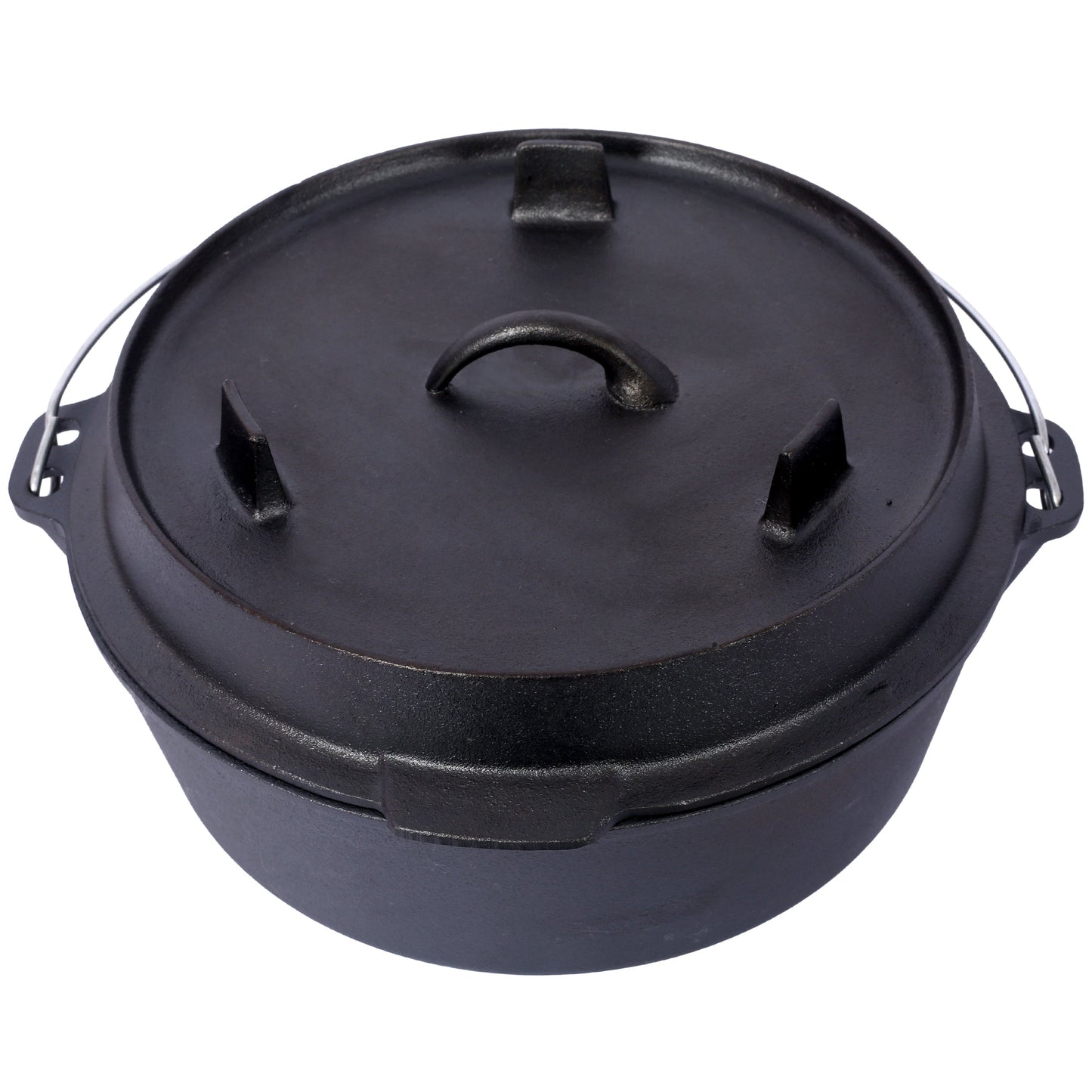Pre-Seasoned Cast Iron Dutch Oven with Skillet Lid, 6 Quart