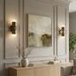 Fixed Down Brass Capsule Wall Sconce