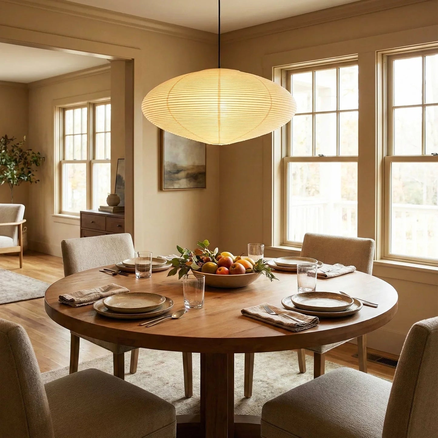 Akari Flat Shape 26A / 21A / 15A Pendant Light