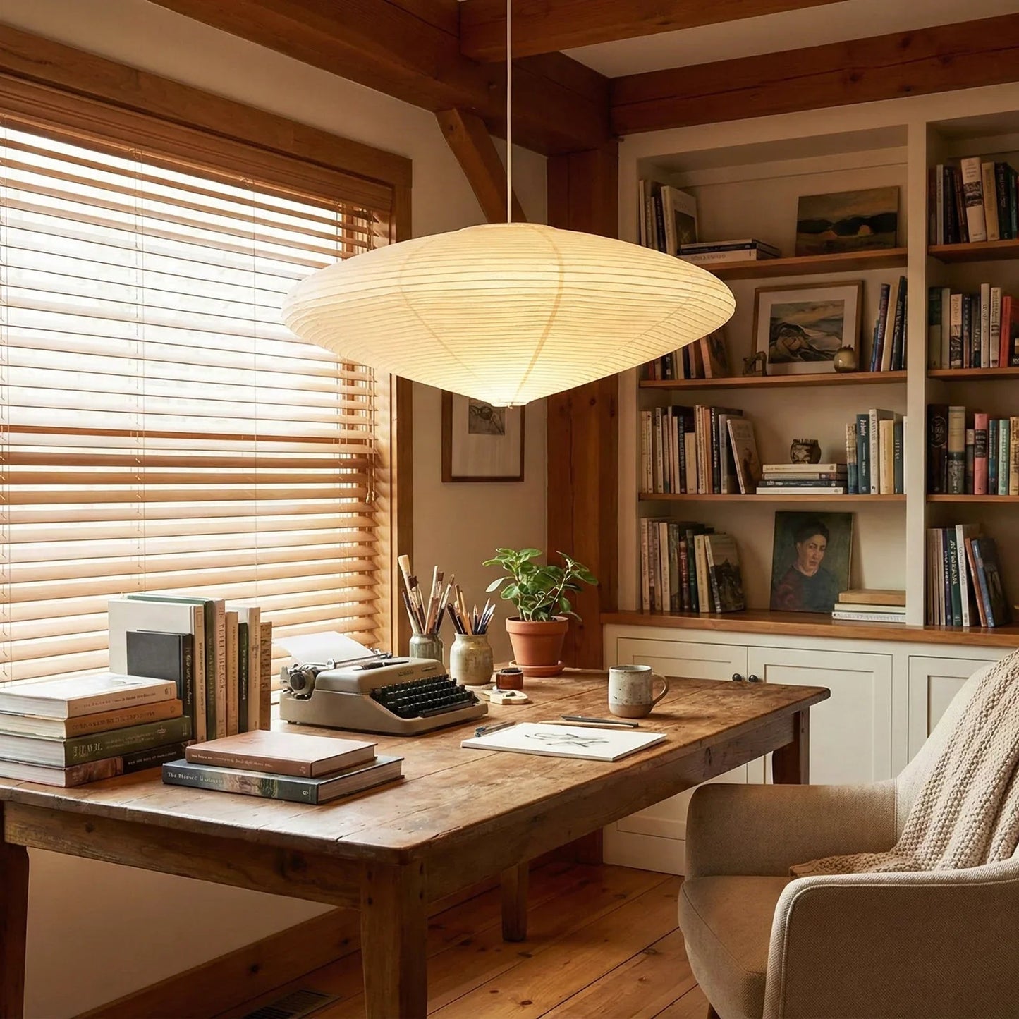 Akari Flat Shape 26A / 21A / 15A Pendant Light