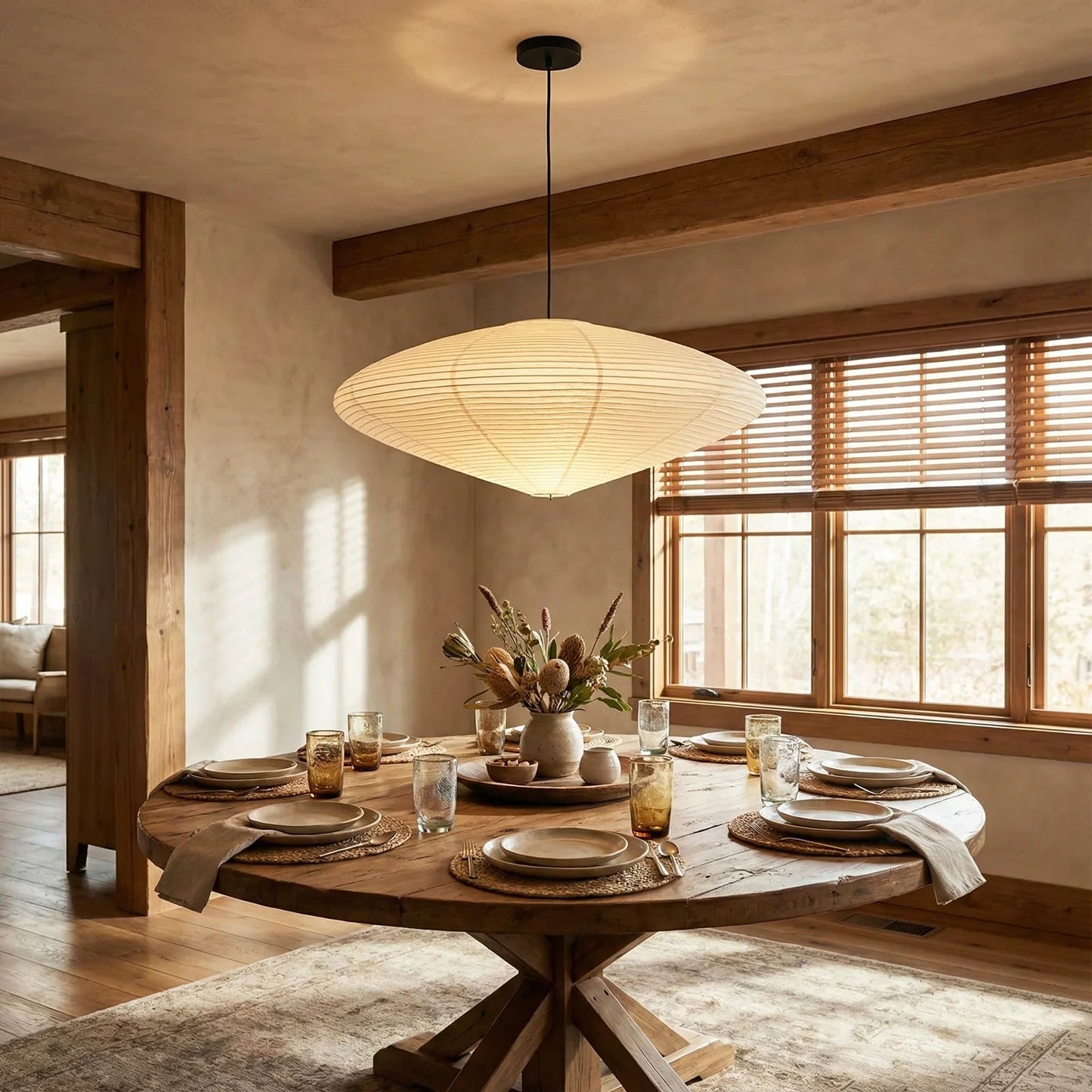 Akari Flat Shape 26A / 21A / 15A Pendant Light