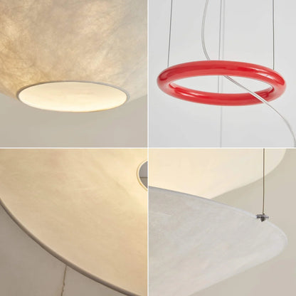 Floating Three Tiered Disc Pendant Light