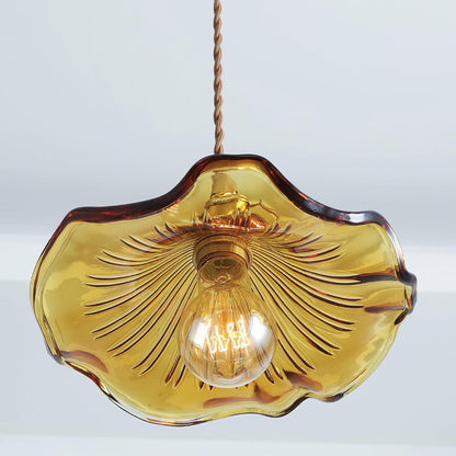 Floral Glass Pendant Light